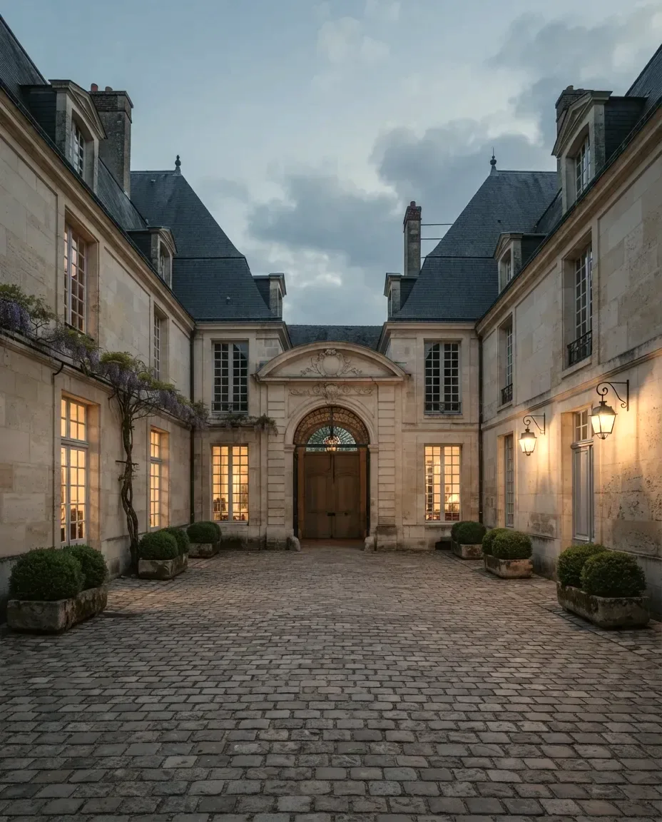 The Stone Courtyard at Marémont